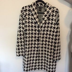Nina Leonard houndstooth jacket🖤
